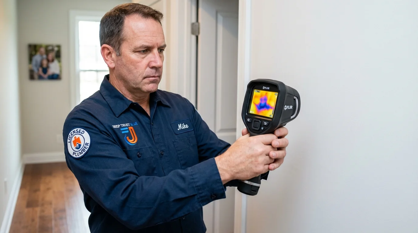 Thermal imaging leak detection by Johns Plumbing LLC in Winlock